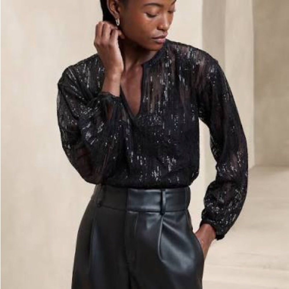 Banana Republic Sheer Blouse